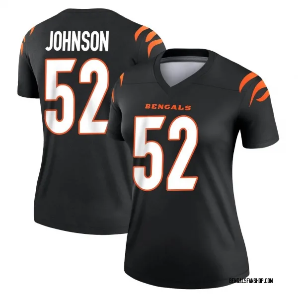 Women's Cedric Johnson Cincinnati Bengals Legend Black Jersey