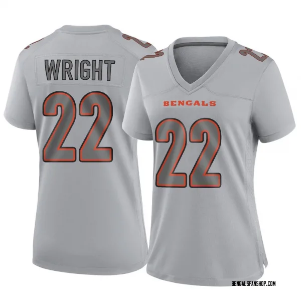 Women's Ceyair Wright Cincinnati Bengals Game Gray Atmosphere Fashion Jersey