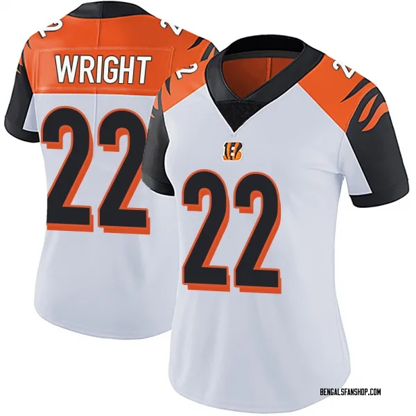 Women's Ceyair Wright Cincinnati Bengals Limited White Vapor Untouchable Jersey
