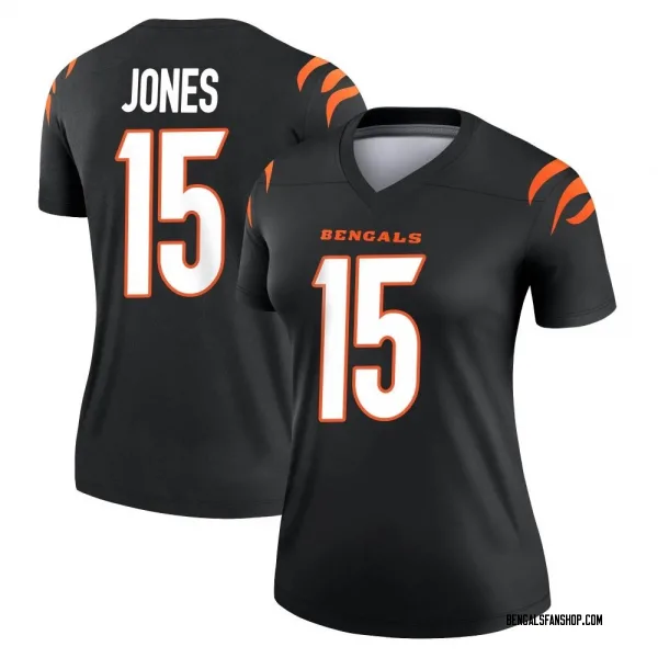 Women's Charlie Jones Cincinnati Bengals Legend Black Jersey