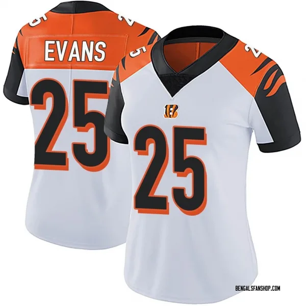 Women's Chris Evans Cincinnati Bengals Limited White Vapor Untouchable Jersey