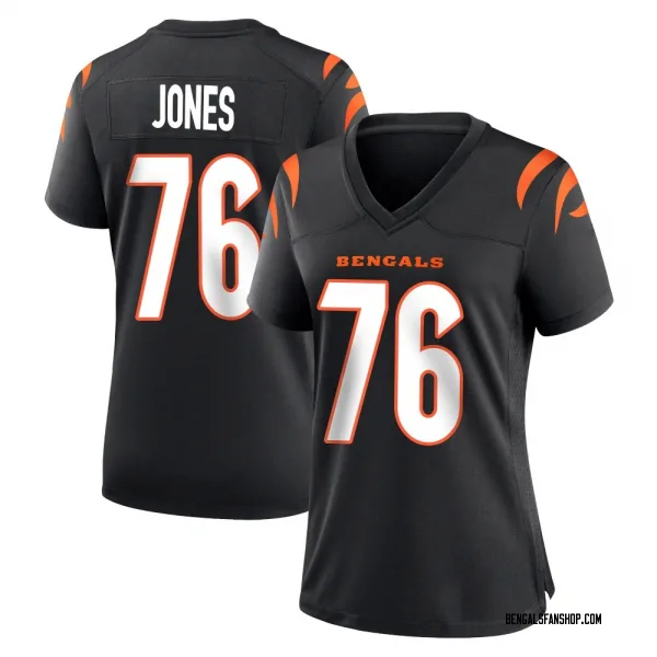 Women's Christian Jones Cincinnati Bengals Game Black Team Color Jersey