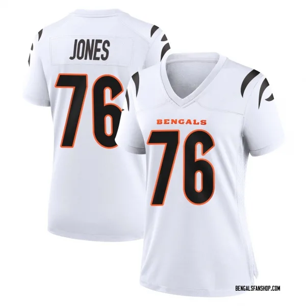 Women's Christian Jones Cincinnati Bengals Game White Jersey