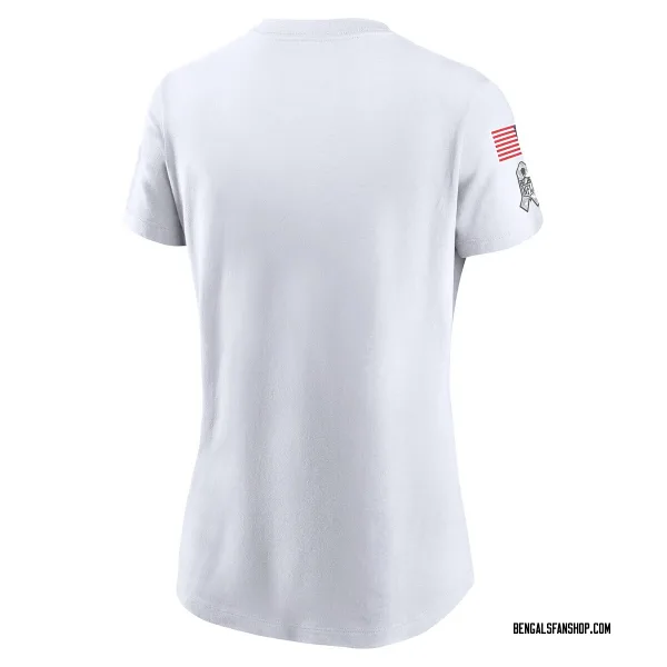 Women's Cincinnati Bengals Legend White 2024 Salute To Service Performance T-Shirt