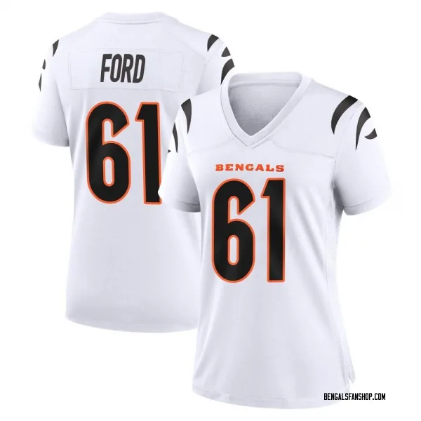 Women's Cody Ford Cincinnati Bengals Game White Jersey