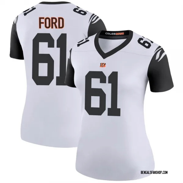 Women's Cody Ford Cincinnati Bengals Legend White Color Rush Jersey
