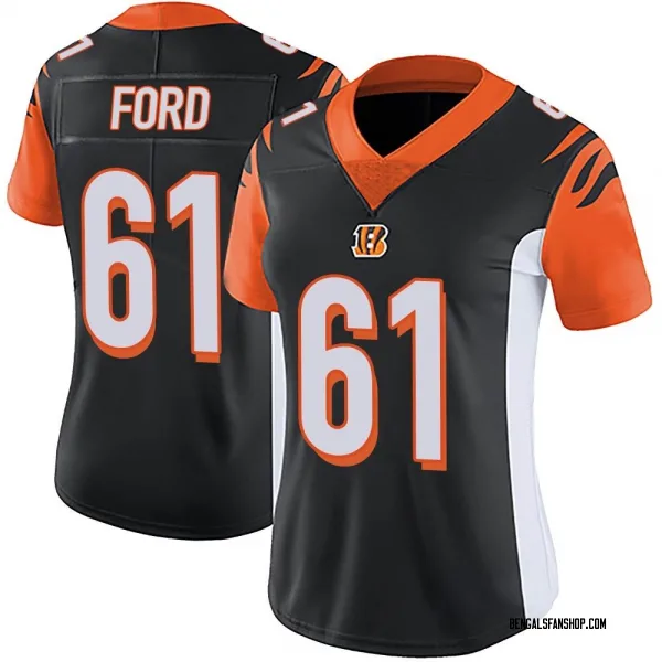 Women's Cody Ford Cincinnati Bengals Limited Black Team Color Vapor Untouchable Jersey