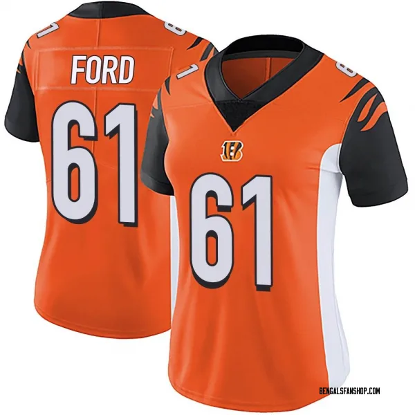 Women's Cody Ford Cincinnati Bengals Limited Orange Vapor Untouchable Jersey
