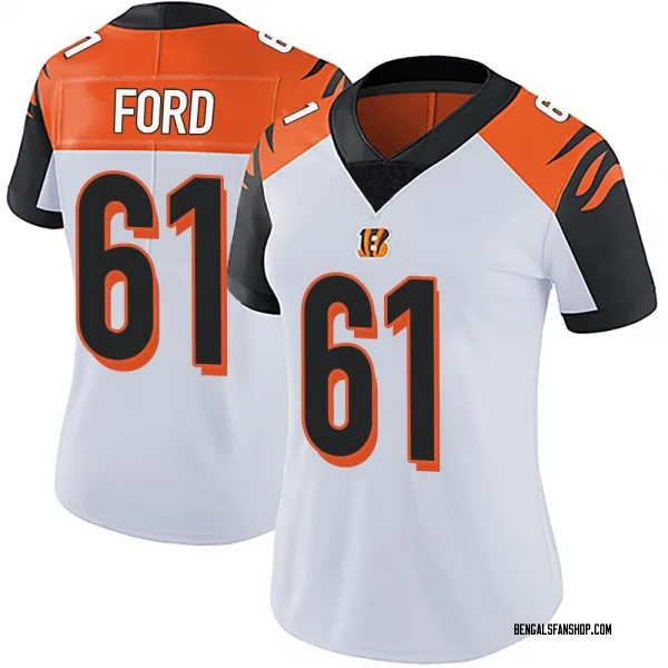 Women's Cody Ford Cincinnati Bengals Limited White Vapor Untouchable Jersey