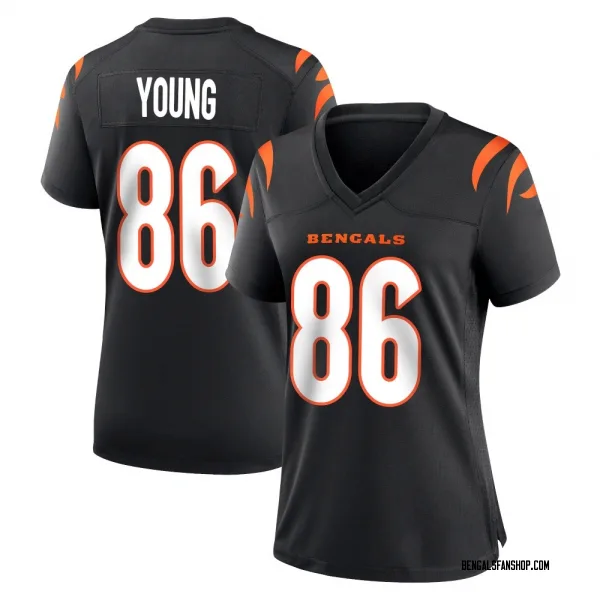 Women's Colbie Young Cincinnati Bengals Game Black Team Color Jersey