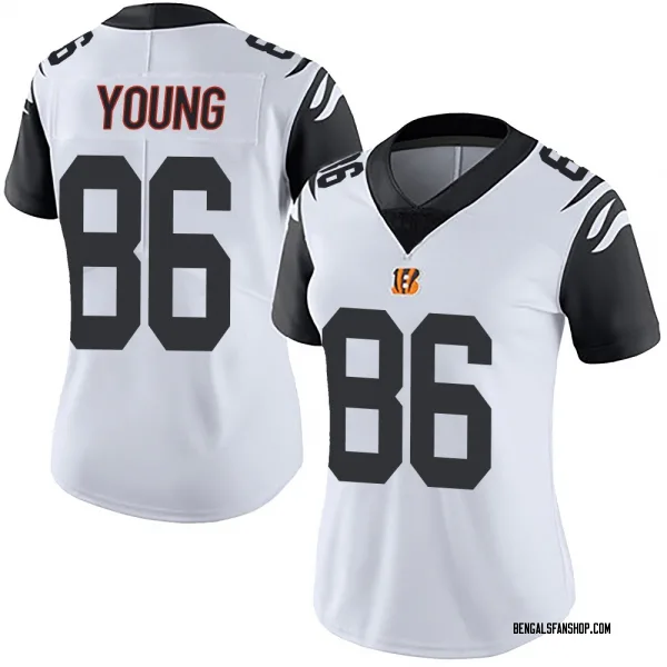 Women's Colbie Young Cincinnati Bengals Limited White Color Rush Vapor Untouchable Jersey