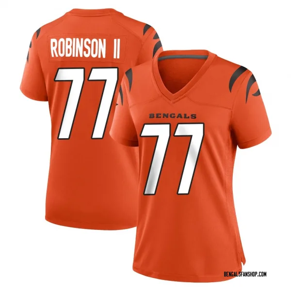 Women's Corey Robinson II Cincinnati Bengals Game Orange Jersey