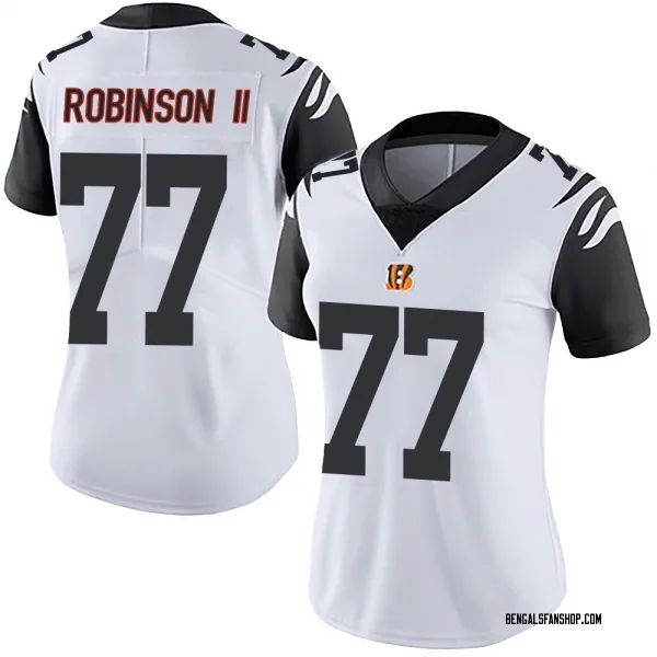Women's Corey Robinson II Cincinnati Bengals Limited White Color Rush Vapor Untouchable Jersey