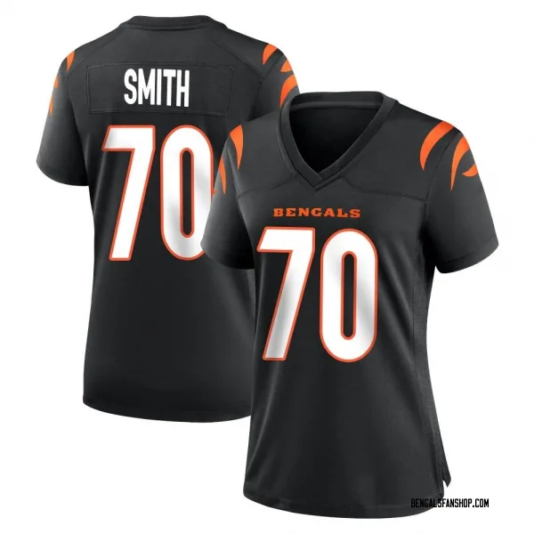 Women's D'Ante Smith Cincinnati Bengals Game Black Team Color Jersey