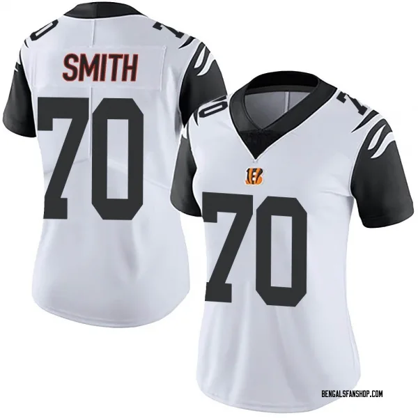 Women's D'Ante Smith Cincinnati Bengals Limited White Color Rush Vapor Untouchable Jersey