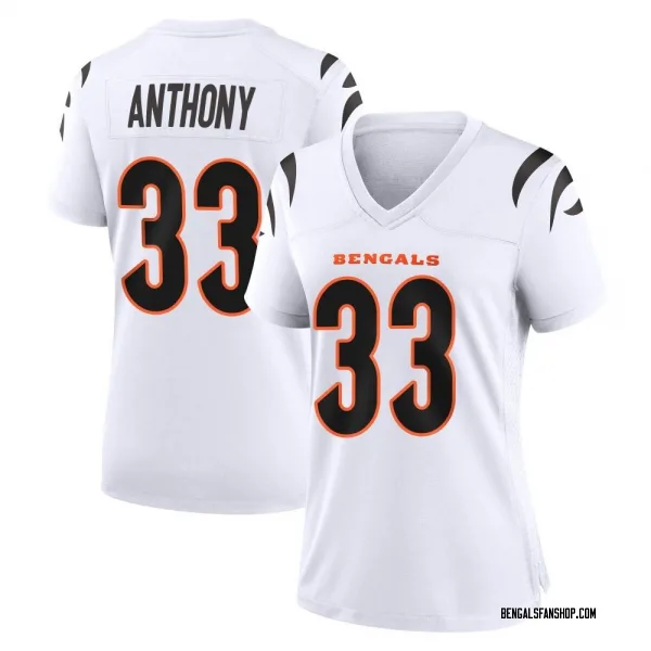 Women's Daijahn Anthony Cincinnati Bengals Game White Jersey