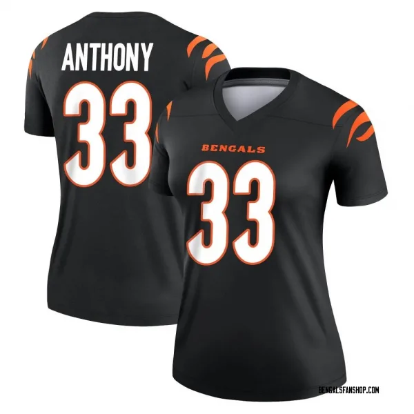 Women's Daijahn Anthony Cincinnati Bengals Legend Black Jersey