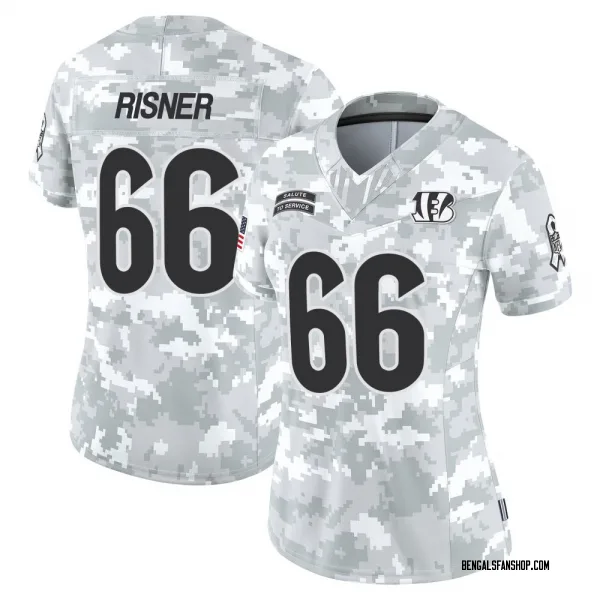 Women's Dalton Risner Cincinnati Bengals Limited Arctic Camo 2024 Salute to Service Jersey