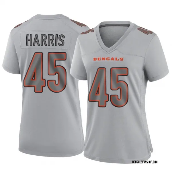 Women's Darien Harris Cincinnati Bengals Game Gray Atmosphere Fashion Jersey