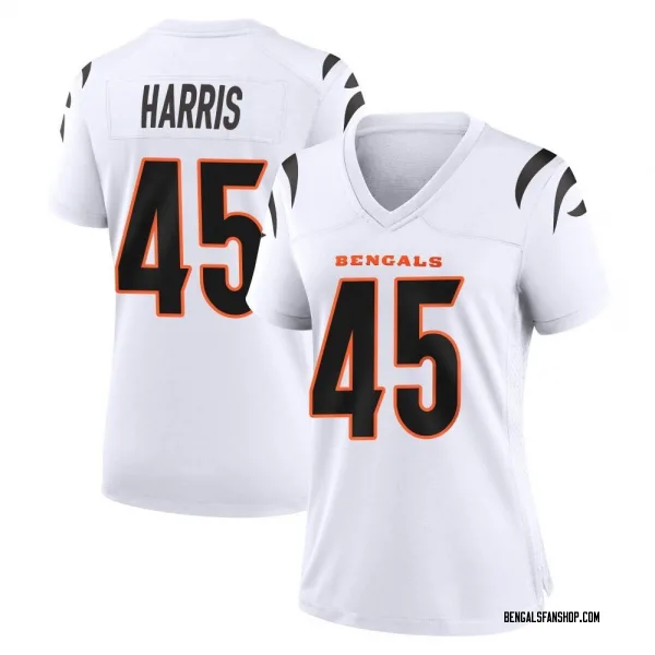 Women's Darien Harris Cincinnati Bengals Game White Jersey