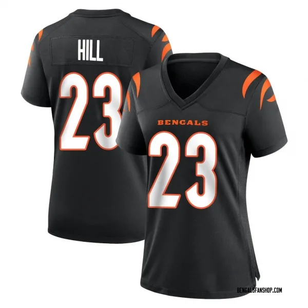 Women's Dax Hill Cincinnati Bengals Game Black Team Color Jersey