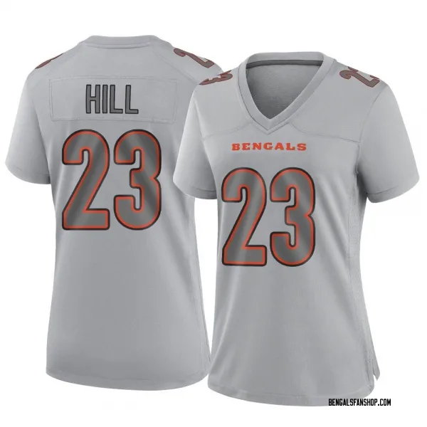 Women's Dax Hill Cincinnati Bengals Game Gray Atmosphere Fashion Jersey
