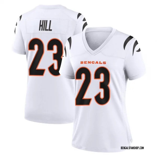 Women's Dax Hill Cincinnati Bengals Game White Jersey