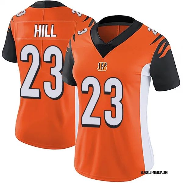 Women's Dax Hill Cincinnati Bengals Limited Orange Vapor Untouchable Jersey