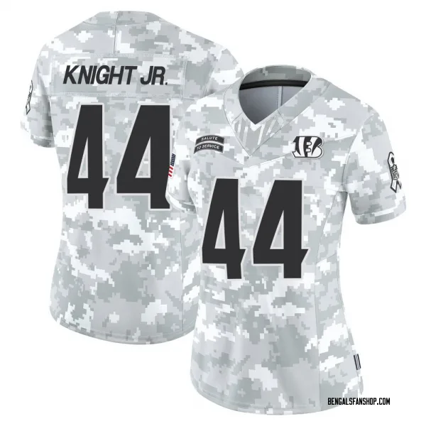 Women's Demetrius Knight Jr. Cincinnati Bengals Limited Arctic Camo 2024 Salute to Service Jersey