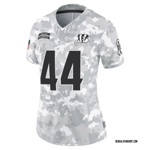 Women's Demetrius Knight Jr. Cincinnati Bengals Limited Arctic Camo 2024 Salute to Service Jersey