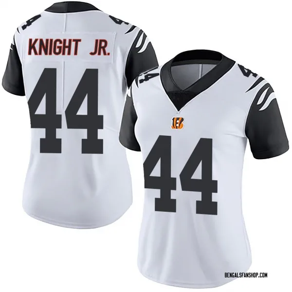 Women's Demetrius Knight Jr. Cincinnati Bengals Limited White Color Rush Vapor Untouchable Jersey
