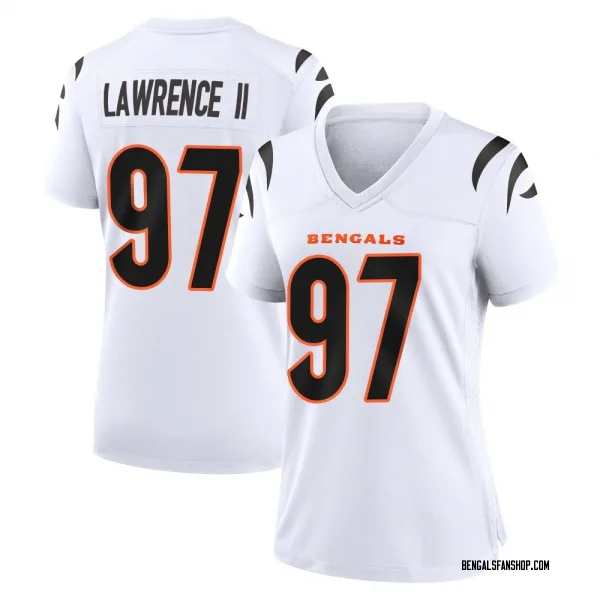 Women's Dexter Lawrence II Cincinnati Bengals Game White Jersey