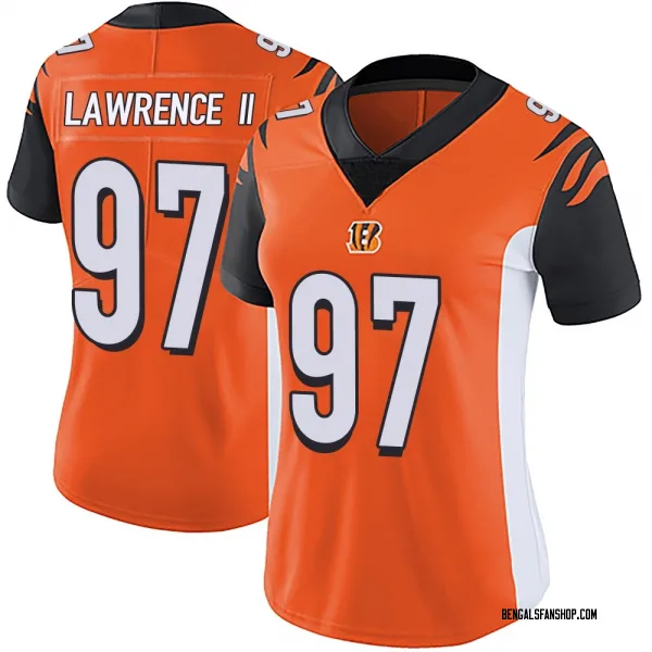 Women's Dexter Lawrence II Cincinnati Bengals Limited Orange Vapor Untouchable Jersey