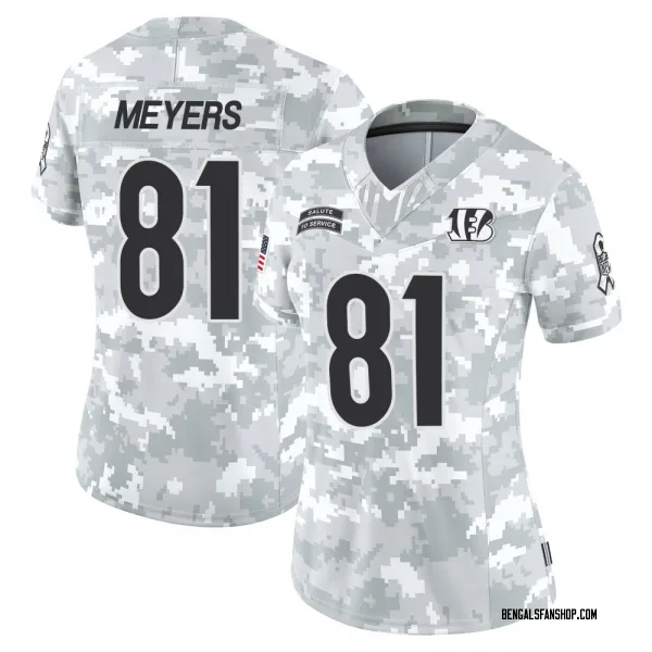 Women's Dohnte Meyers Cincinnati Bengals Limited Arctic Camo 2024 Salute to Service Jersey