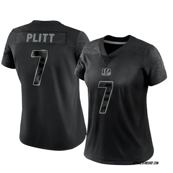 Women's Drew Plitt Cincinnati Bengals Limited Black Reflective Jersey