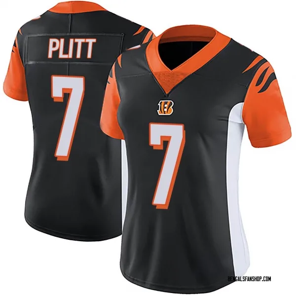 Women's Drew Plitt Cincinnati Bengals Limited Black Team Color Vapor Untouchable Jersey