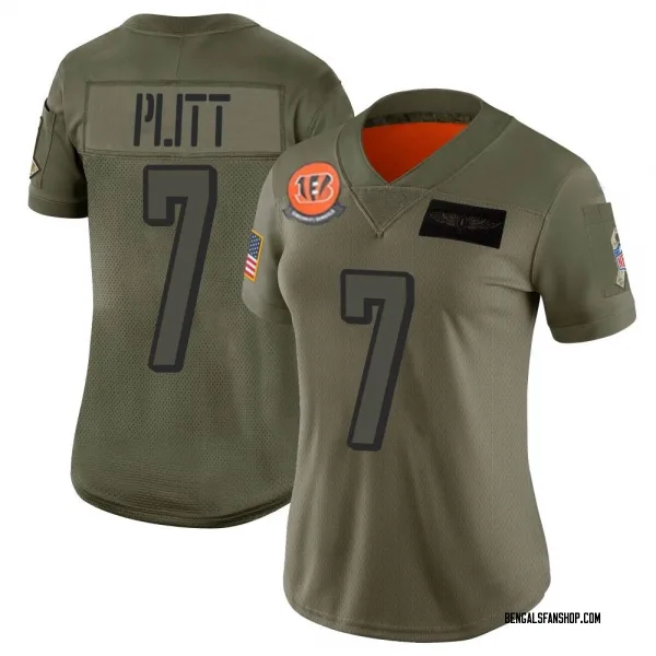 Women's Drew Plitt Cincinnati Bengals Limited Camo 2019 Salute to Service Jersey