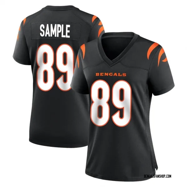 Women's Drew Sample Cincinnati Bengals Game Black Team Color Jersey