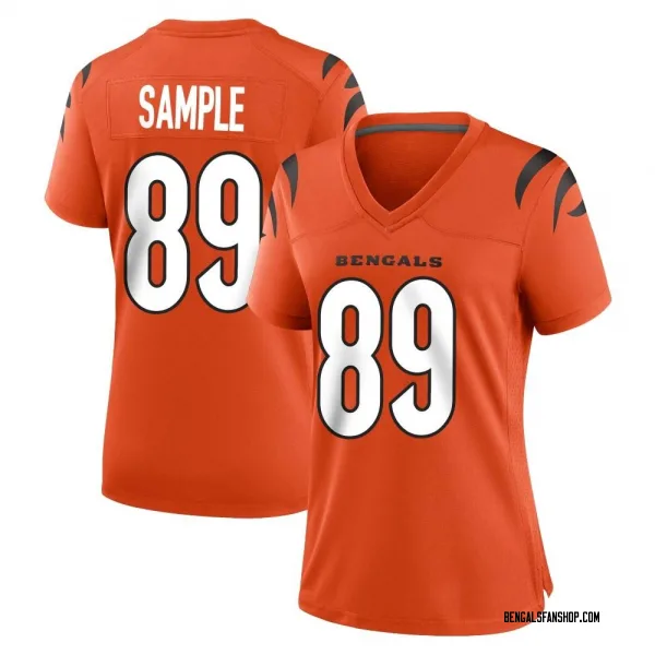 Women's Drew Sample Cincinnati Bengals Game Orange Jersey