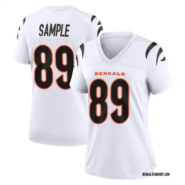 Women's Drew Sample Cincinnati Bengals Game White Jersey