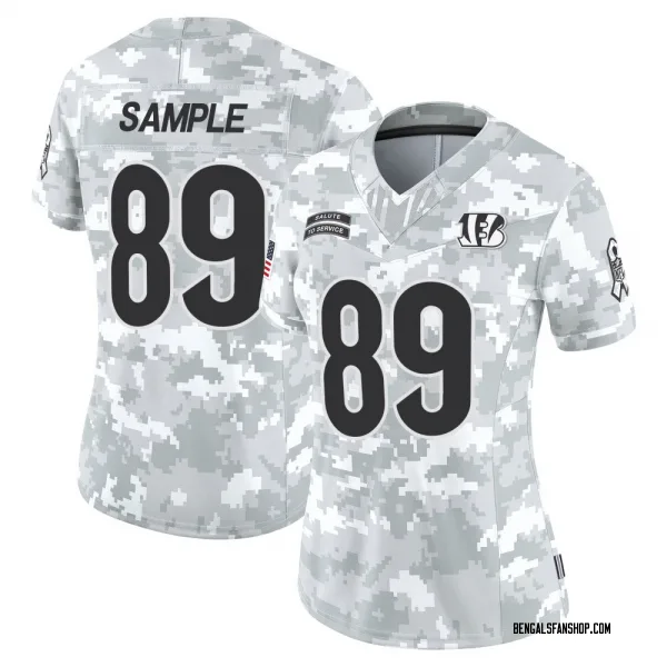 Women's Drew Sample Cincinnati Bengals Limited Arctic Camo 2024 Salute to Service Jersey