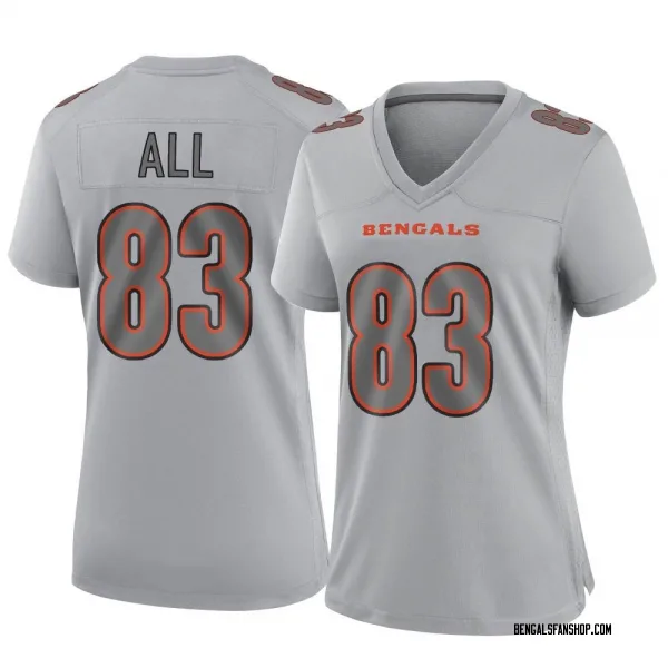 Women's Erick All Jr. Cincinnati Bengals Game Gray Atmosphere Fashion Jersey