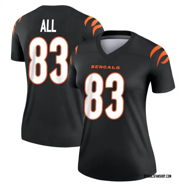 Women's Erick All Jr. Cincinnati Bengals Legend Black Jersey