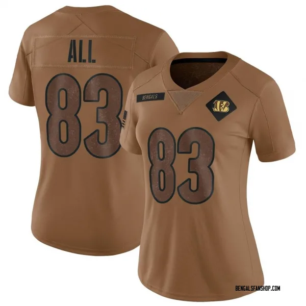 Women's Erick All Jr. Cincinnati Bengals Limited Brown 2023 Salute To Service Jersey