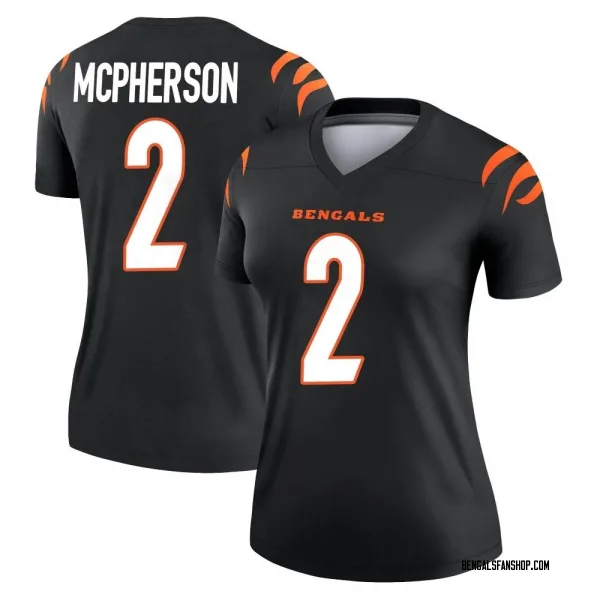 Women's Evan McPherson Cincinnati Bengals Legend Black Jersey