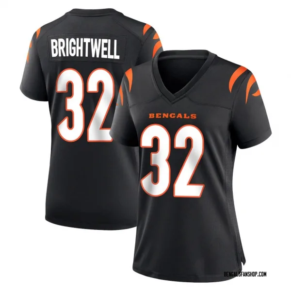 Women's Gary Brightwell Cincinnati Bengals Game Black Team Color Jersey