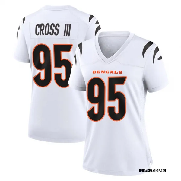 Women's Howard Cross III Cincinnati Bengals Game White Jersey