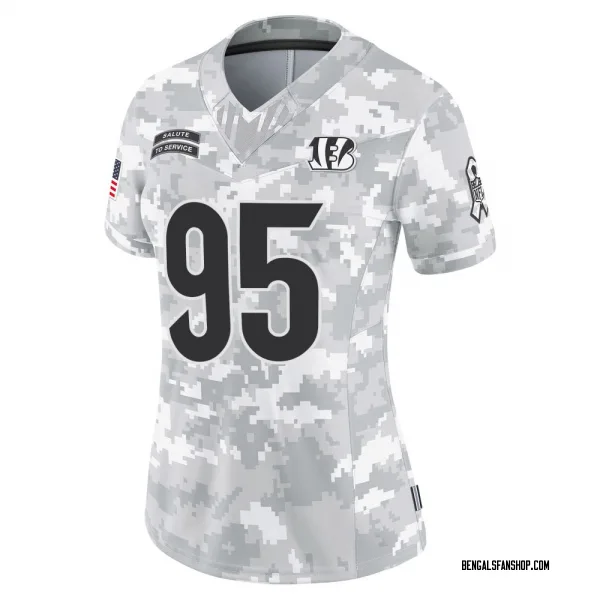 Women's Howard Cross III Cincinnati Bengals Limited Arctic Camo 2024 Salute to Service Jersey