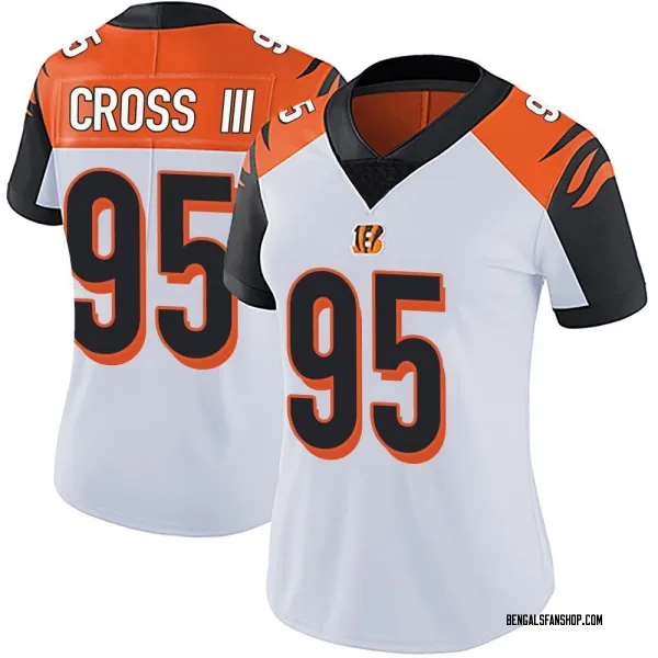 Women's Howard Cross III Cincinnati Bengals Limited White Vapor Untouchable Jersey