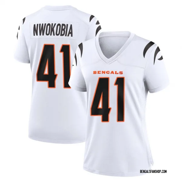 Women's Isaiah Nwokobia Cincinnati Bengals Game White Jersey